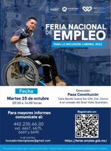 Secretaría del Trabajo promueve la inclusión laboral en Querétaro