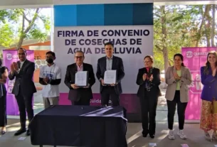 CEA y USEBEQ firman convenio para la Rehabilitacion de Sistemas de Cosecha de agua de lluvia 2