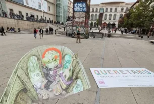 Continua promocion de Queretaro por Madrid con ilustracion especial