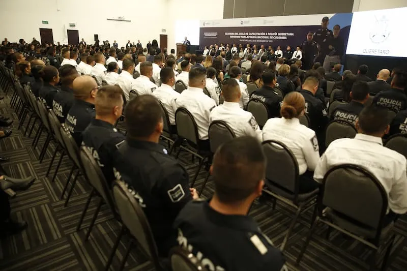 Finaliza capacitacion de Policia Queretana impartida por Policia Nacional de Colombia 1