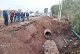 CEA supervisa trabajos de reparacion de ducto danado en El Marques 2