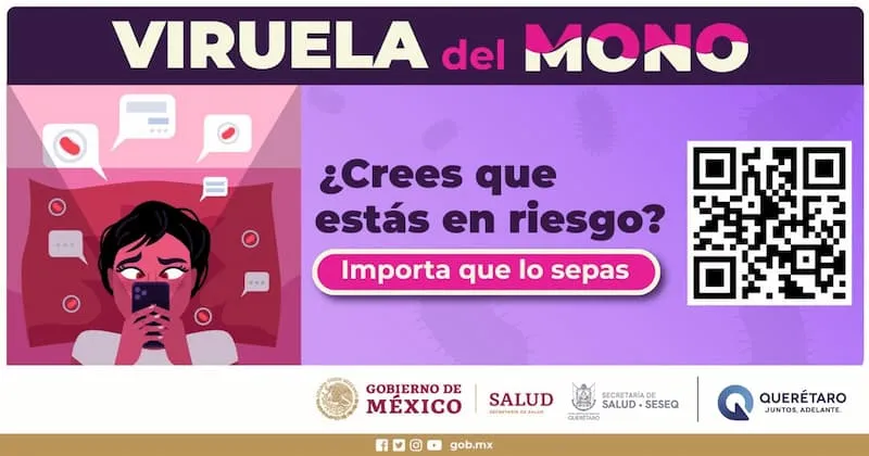 Se continua vigilancia epidemiologica por casos de viruela simica en Queretaro