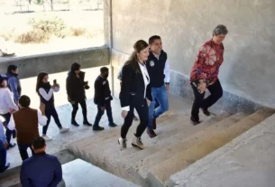 Rectora y alcalde realizaron recorrido por obra de nuevo campus UAQ Corregidora 3
