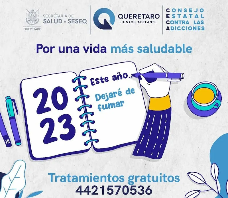 SESA invita a dejar de fumar e iniciar este 2023 con un estilo de vida mas saludable