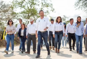 Entrega Mauricio Kuri modernizacion del camino a la comunidad El Rayo en Jalpan 3