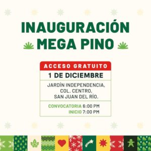 Festival Alegría arrancará este primero de diciembre con encendido de Mega Pino Navideño en Plaza Independencia