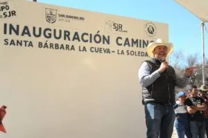 Roberto Cabrera inaugura Camino Santa Bárbara La Cueva-La Soledad 2 IMG 20240204 WA0001
