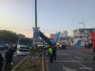 Fuerte accidente sobre paseo central
