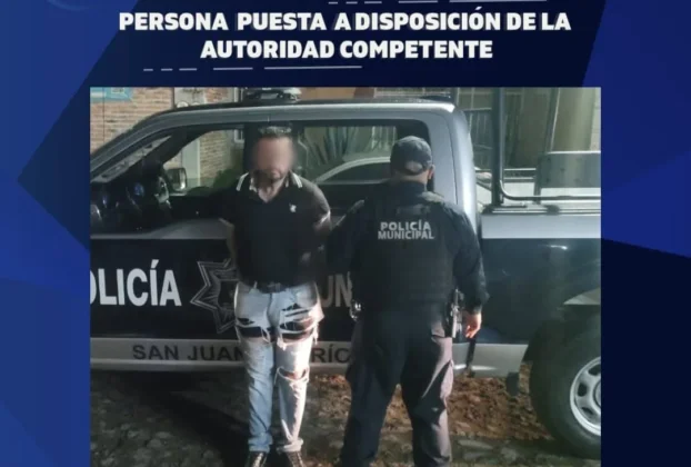 Detienen a sujeto con posibles narcóticos en Rinconada Banthí